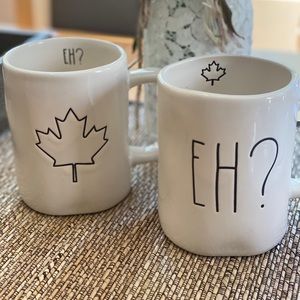 Rae Dunn VHF Canadian Eh? And Maple Leaf Mug